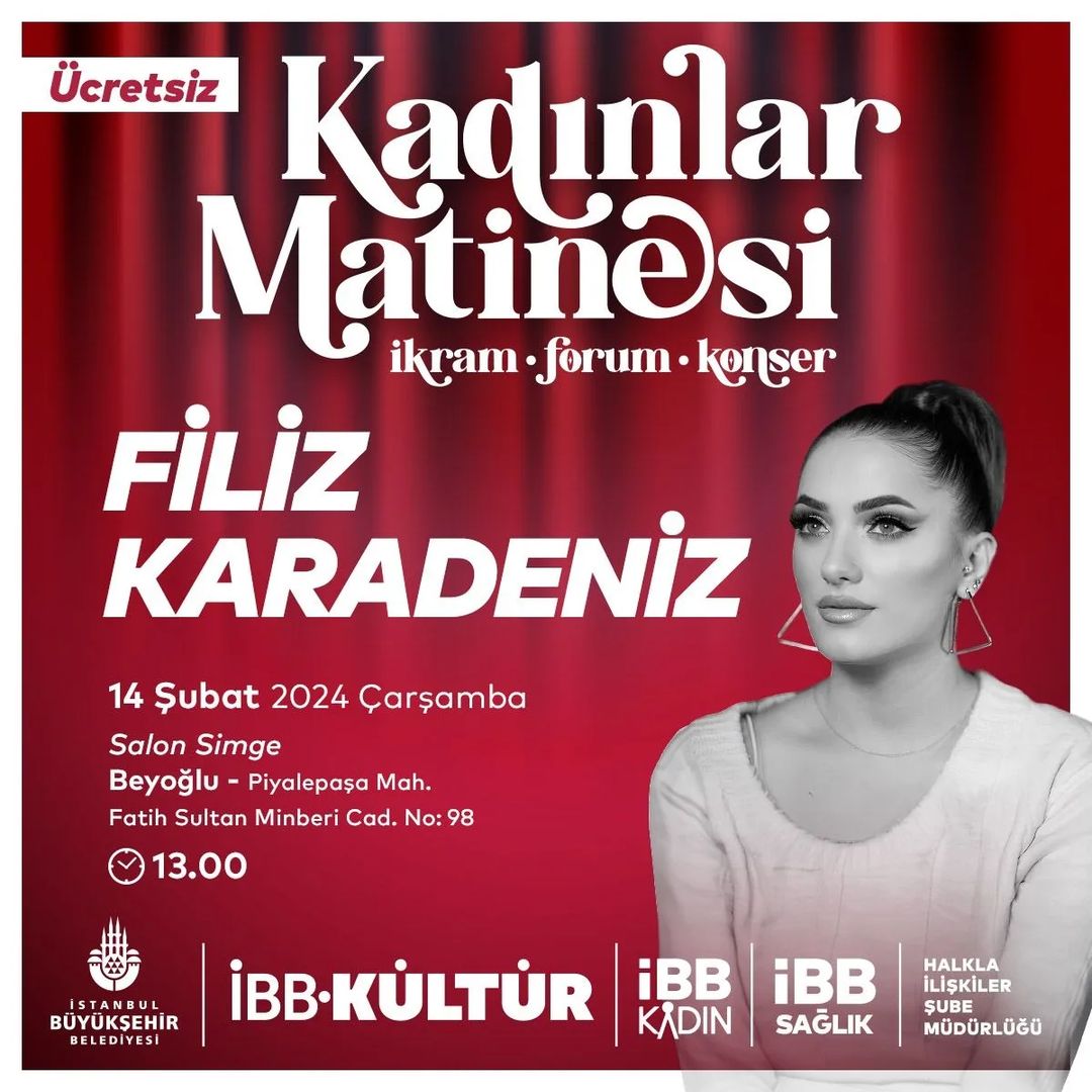 İBB Kültür - Kadınlar Matinesi: Filiz Karadeniz
